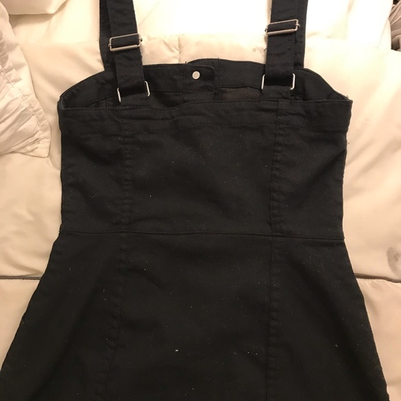 Black denim Overall dress - Picture 3 of 3